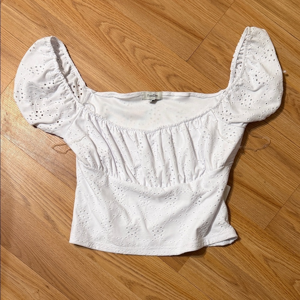 Elegant White Puff Sleeve Blouse